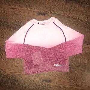 Gymshark crop long sleeve top